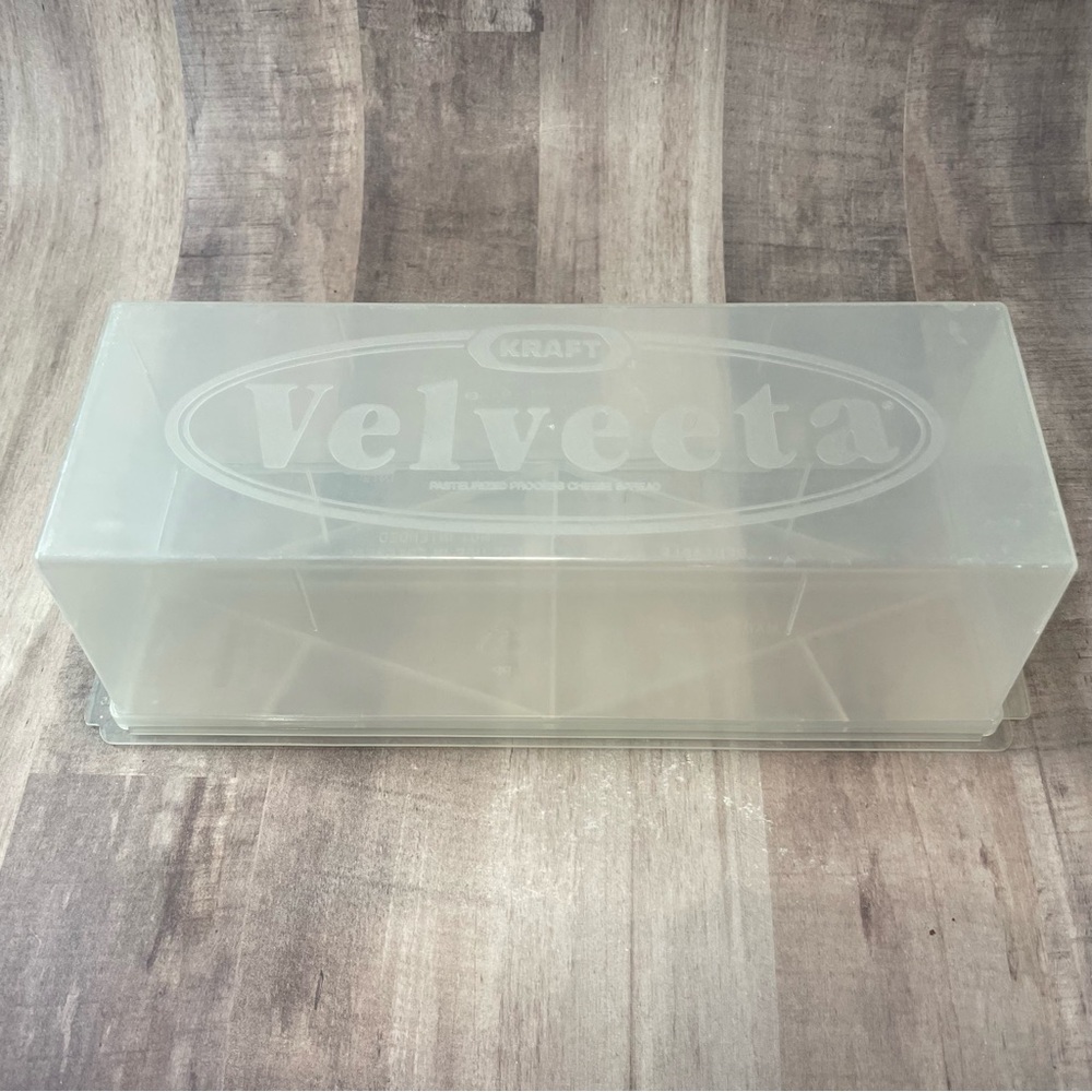 Vintage Velveeta Cheese Keeper 2 lb Block Kraft Container Storage